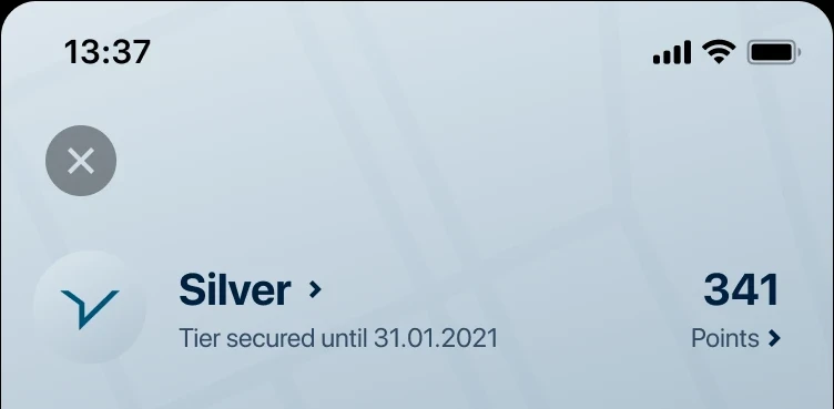 Iteration 2 — dashboard and tier screen 2